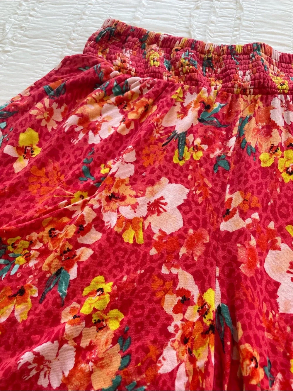 torrid Red/Pink Tripical Floral High-Waist Women’s Shorts | L